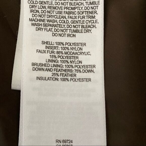 Sorel-Short Down Puffer Cream Faux Fur Hood Jacket - Picture 15 of 16